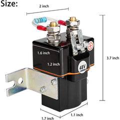 Golf Cart 48V Solenoid for Club Car DS & Precedent 2000-up, with Resistor, OEM# 101908701 102774701 1014947