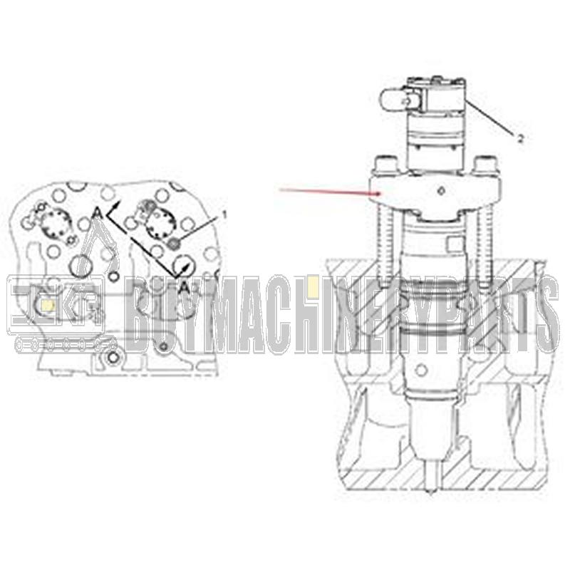 Fuel Injector 293-4072 for Caterpillar CAT Engine C9 Excavator 330D 336D M330D Wheel Scraper 627G 637D 637E 637G