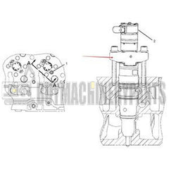 Fuel Injector 293-4072 for Caterpillar CAT Engine C9 Excavator 330D 336D M330D Wheel Scraper 627G 637D 637E 637G