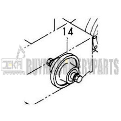 Track Roller 772156-37300 for Yanmar Excavator B05 B08 VIO10