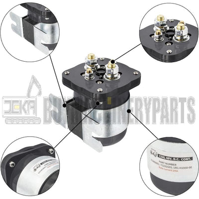 48 Volt 4 Terminal Solenoid for Club Car 101883601, EZGO 73231G01, Yamaha JR1-H1950-00