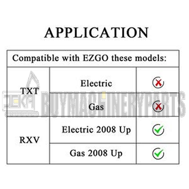 2 PCS Ignition Switch Keys 611282 605946 606993 for EZGO Gas & Electric RXV Vehicles