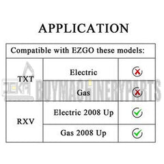 2 PCS Ignition Switch Keys 611282 605946 606993 for EZGO Gas & Electric RXV Vehicles