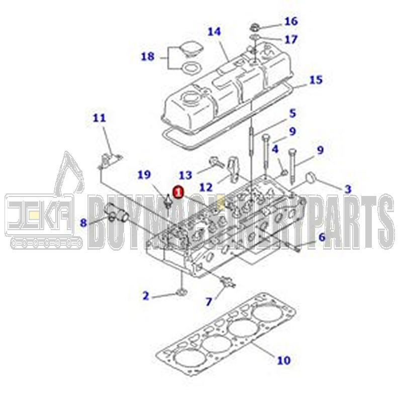 Cylinder Head for Nissan Komatsu Engine H15