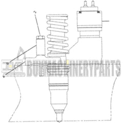 3801144 BEBE5H00001 03883426 1PCS Fuel injector Fits for Volvo Penta D16 Engine