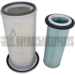 600-181-6540 6001816540 New Air Filter Set Compatible with Komatsu Excavator PC100L-6 PC120SC-6 PC128US-1 PC128UU-1 Bulldozer D31A-20 D31AM-20 D31E-20 D31P-20 D31P-20A