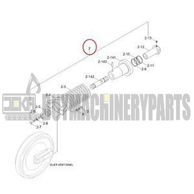 T/Cylinder Assembly 81N6-14011GG for Hyundai Excavator R210LC-9 R220LC-9S R220LC-9SH R210NLC-9 R235LCR-9