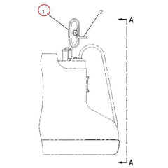 Espejo retrovisor 1225311 para excavadora Caterpillar CAT 305.5 306 307B 307D 311B 312B 315B 320 L 307C 