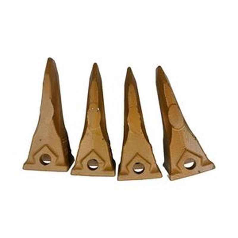 4-Piece Rock Chisel Bucket Teeth 6Y-3222RC for Caterpillar CAT Excavators