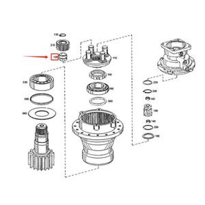 Roller Bearing 155-0876 for Caterpillar CAT Excavator 3056/3116/C6.6/C7.1