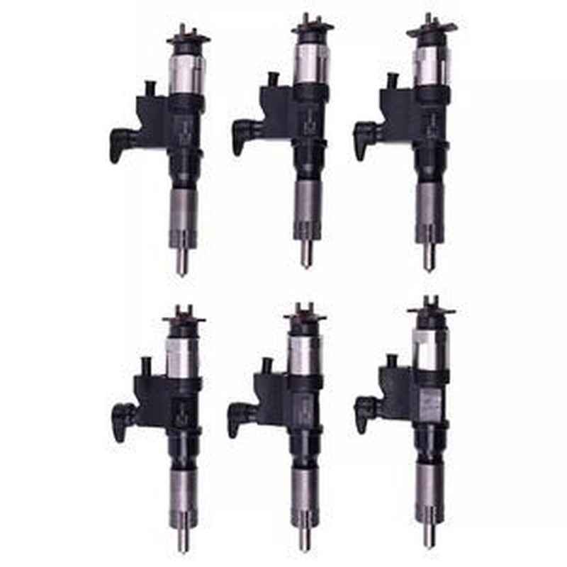 6pcs Fuel Injectors 095000-6382/6384 8-97609790-2/4 for Isuzu 6HK1 Engine