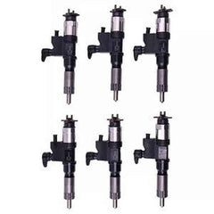6pcs Fuel Injectors 095000-6382/6384 8-97609790-2/4 for Isuzu 6HK1 Engine