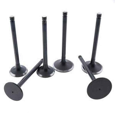 6 Pcs Exhaust Valve 6215-41-4212 for Komatsu S6D140 Engine Trucks