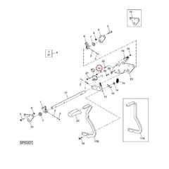 Interruptor de segurança TCA13602 para trator John Deere LT150 CV15S LT160 CV460S 