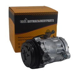 SD7B10 A/C Compressor 22F-979-3300 for Sanden Komatsu Excavator PC27MR-3 PC30MR-3 PC30MR-5 PC35MR-3 PC45MR-3 PC55MR-3 PC57-7 Wheel Loader WA50-6 - Buymachineryparts