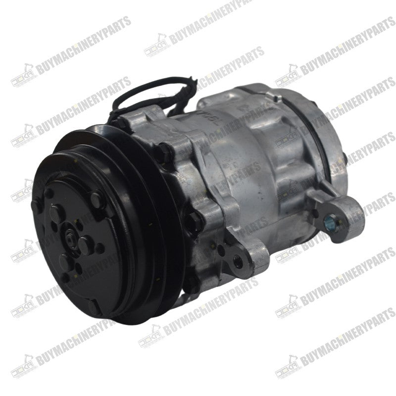 SD7B10 A/C Compressor 22F-979-3300 for Sanden Komatsu Excavator PC27MR-3 PC30MR-3 PC30MR-5 PC35MR-3 PC45MR-3 PC55MR-3 PC57-7 Wheel Loader WA50-6 - Buymachineryparts