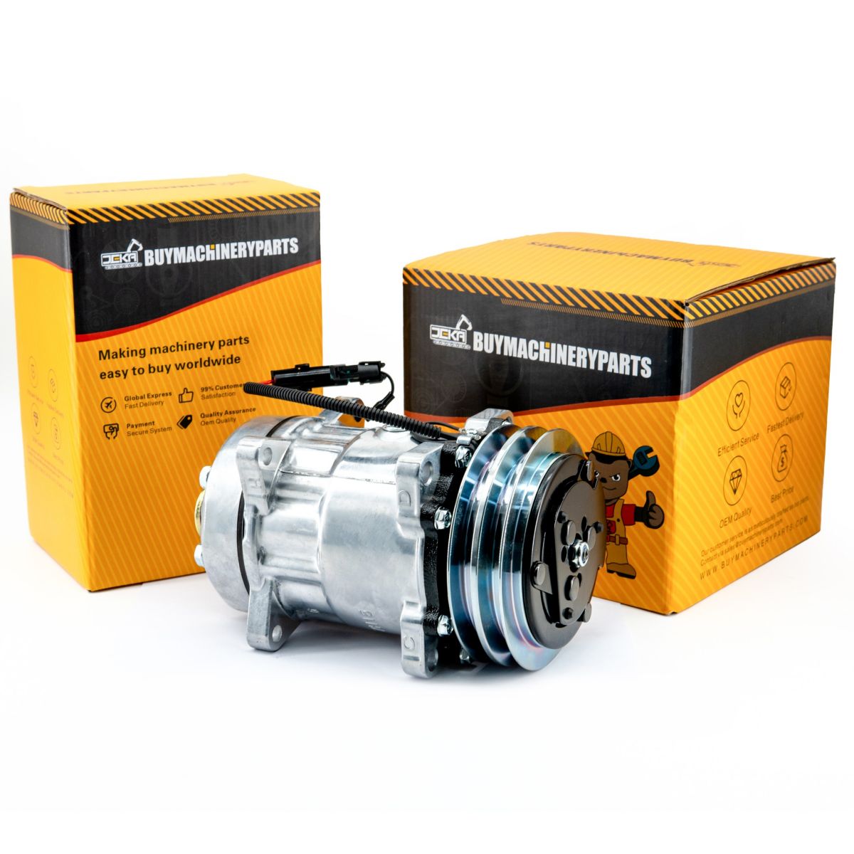 Sanden SD7H15 A/C Compressor 333/U6473 for JCB Wheel Loader 427 437