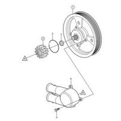 Sea Water Pump 21214599 3812693 3862482 for Volvo Penta Engine 3.0 4.3 5.0 5.7