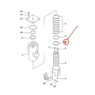Seal Ring 703-10-98210 for Komatsu Excavator PC200-7-AA PC228US-3E0 PC228US-8