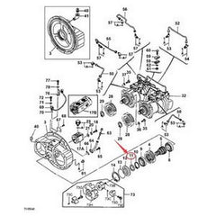 Seal TH109453 for John Deere 300GLC 370C 380GLC 330LC 892 330LCR 892DLC 3554 790D 792DLC 350GLC 3754D 350DLC - Buymachineryparts