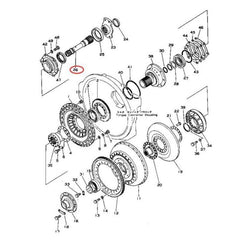 Eje 154-13-41651 para topadora Komatsu D85A-18 D85P-18 D85E-18
