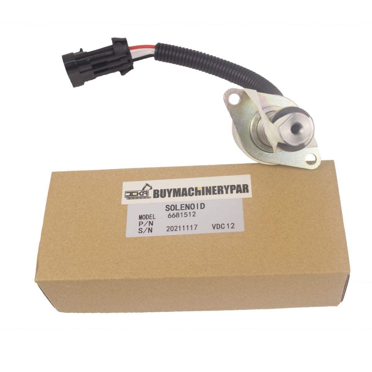 Shut Off Solenoid 6681512 6681513 6690563 Fit for Bobcat A220 S70 S100 S130 S150 S160 S175 S185 S205 S220