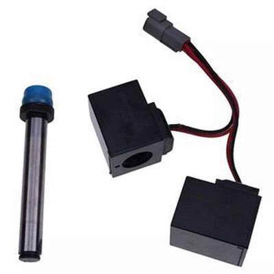 Solenoid Plunger & Connector CA0134125, CA0146635 for Komatsu Loaders WB140-WB156 & WB91R, WB93R