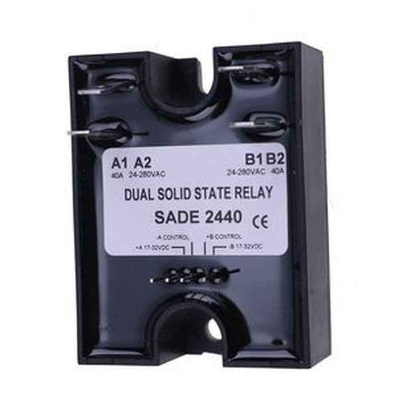 SSR 17-32VDC Input 40A Dual Solid State Relay - Replaces Crydom D2440DE