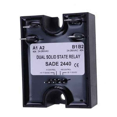 SSR 17-32VDC Input 40A Dual Solid State Relay - Replaces Crydom D2440DE