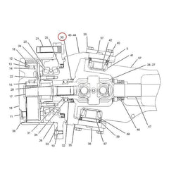 Sello del eje de dirección 119-7045 para cargador Caterpillar CAT 416C 416D 420D 424D 426C 428C 428D 430D 432D 