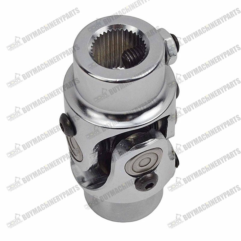Steering Shaft U Joint 3/4 DD to 3/4 36 Spline Single Chrome U Joint Coupling - Buymachineryparts