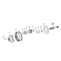 Sun Gear Shaft T154952 for John Deere Backhoe Loader 310E 310SE 315SE 310G 310SG 315SG 410E 410G