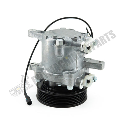 SV07E A/C Compressor 447280-3080 for Kubota Tractor M126 M135 M6 Tractor With 6 Groove Pulley