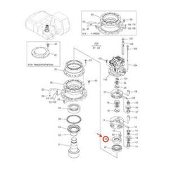 Swing Motor Nut 3086064 for Hitachi ZX200 ZX210 Excavator