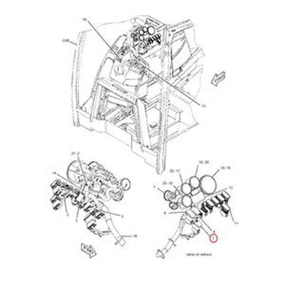 Rocker Switch Assembly 300-4994 for Caterpillar CAT Loaders 414E-432E