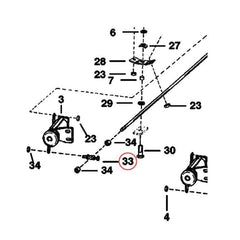 Rótula giratoria 6557291 para cargador Bobcat 632 743 751 753 S130 S150 S160 S175 S205 S250 T140 T180 T190 