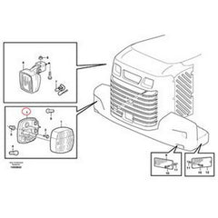 Tail Lamp VOE11039553 for Volvo EL70 EW130 EW140 EW150 EW160 EW200 EW230 L110G L150G L180G L220G L28F L330D L60G L70F