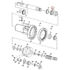 Rodamiento de rodillos cónicos RE50957 para John Deere 2054 2104 2204 6205J 6210J 7715 7830 7920 8100 8400 9120 9300 9320 6R230 6R250 