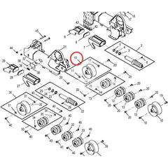 Rueda guía AT366458 para cargador John Deere CT315 CT322 CT332 319D 319E 323D 323E 329E 333D 333E 