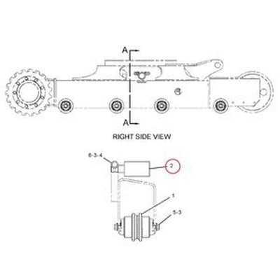 Heavy-Duty 30mm Carrier Roller 265-7675 for Caterpillar CAT Excavator