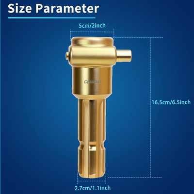 Adaptador extensor de toma de fuerza mejorado para tractor, 1-3/8