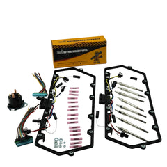 Valve Cover Gaskets + Inner Injector Glow Plug Harness with Relay + 8 Glow Plugs F81Z-6584-AA F81Z-9D930-AB for Ford 1999-2003 Powerstroke 7.3L F250 F350 E250 E350