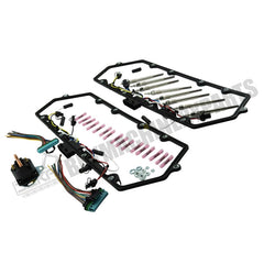 Valve Cover Gaskets + Inner Injector Glow Plug Harness with Relay + 8 Glow Plugs F81Z-6584-AA F81Z-9D930-AB for Ford 1999-2003 Powerstroke 7.3L F250 F350 E250 E350