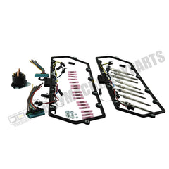 Valve Cover Gaskets + Inner Injector Glow Plug Harness with Relay + 8 Glow Plugs F81Z-6584-AA F81Z-9D930-AB for Ford 1999-2003 Powerstroke 7.3L F250 F350 E250 E350