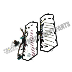 Valve Cover Gaskets + Inner Injector Glow Plug Harness with Relay + 8 Glow Plugs F81Z-6584-AA F81Z-9D930-AB for Ford 1999-2003 Powerstroke 7.3L F250 F350 E250 E350