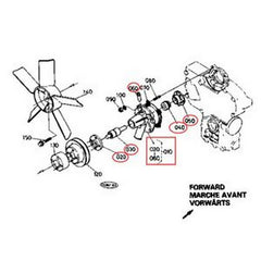 Water Pump 15443-73034 for Kubota Engine V1200 D750 D850 D950 Excavator KH-36 KH-41KH-51