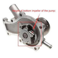 Water Pump 1E051-73030 1E496-73030 for Kubota D662 Z482 Z602 Engine ZD1011 ZD1021 ZD221 ZD321 ZD323 ZD18 Zero Turn Mower