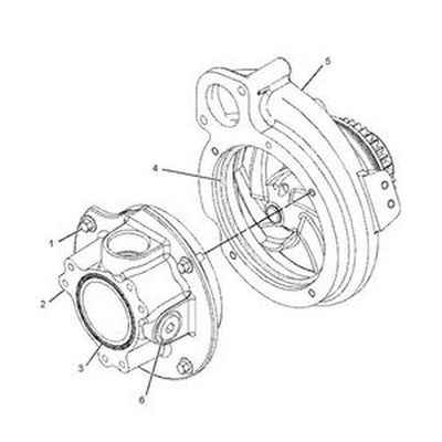 Water Pump 352-0205 for Caterpillar Engine C11 C13 Excavator CAT 345C 345D 349D Wheel Loader 966H 972H 980C