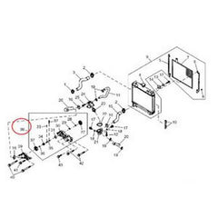 Bomba de agua AM134586 para John Deere 777 797 X475 X485 X575 X585 X700 X710 X720 X724 X728 X729 X730 X734 X738 X739 Tractor 