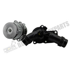 Conjunto de bomba de agua y carcasa del termostato compatible con BMW 320i, 325i, 325xi, 330i, 330xi, 525i, 530i, 323Ci, 328Ci, 323i, 328i, 528i, 325Ci, 330Ci, 330Ci, 330i, X3, X5, Z3, Z4. Sustituye a AW9261 y 1152090.